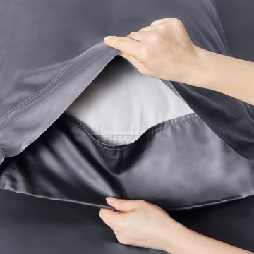 Bedsure Queen Sheet Set - Luxurious Cooling Bamboo Bedding