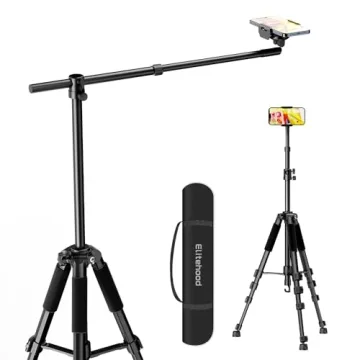 elitehood Phone Tripod for Overhead Video Recording – 59" Adjustable Tripod for iPhone