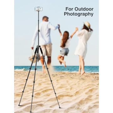 elitehood iPhone Tripod for Overhead Recording – 59-inch Adjustable Stand