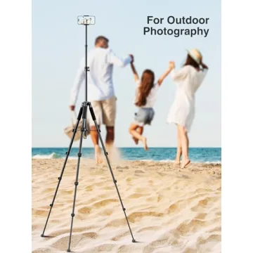 elitehood iPhone Tripod for Overhead Recording – 59-inch Adjustable Stand