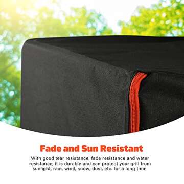 SUNVALUE Heavy Duty Waterproof Vertical Smoker Cover, 600D BBQ Grill Cover, UV/Fade/Wind/Moisture/Tear Resistant, for Pit Boss 4-Series and 5-Series Vertical Wood Pellet Smoker, 002