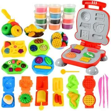 40Pcs Color Dough Set Kitchen Creations for Kids