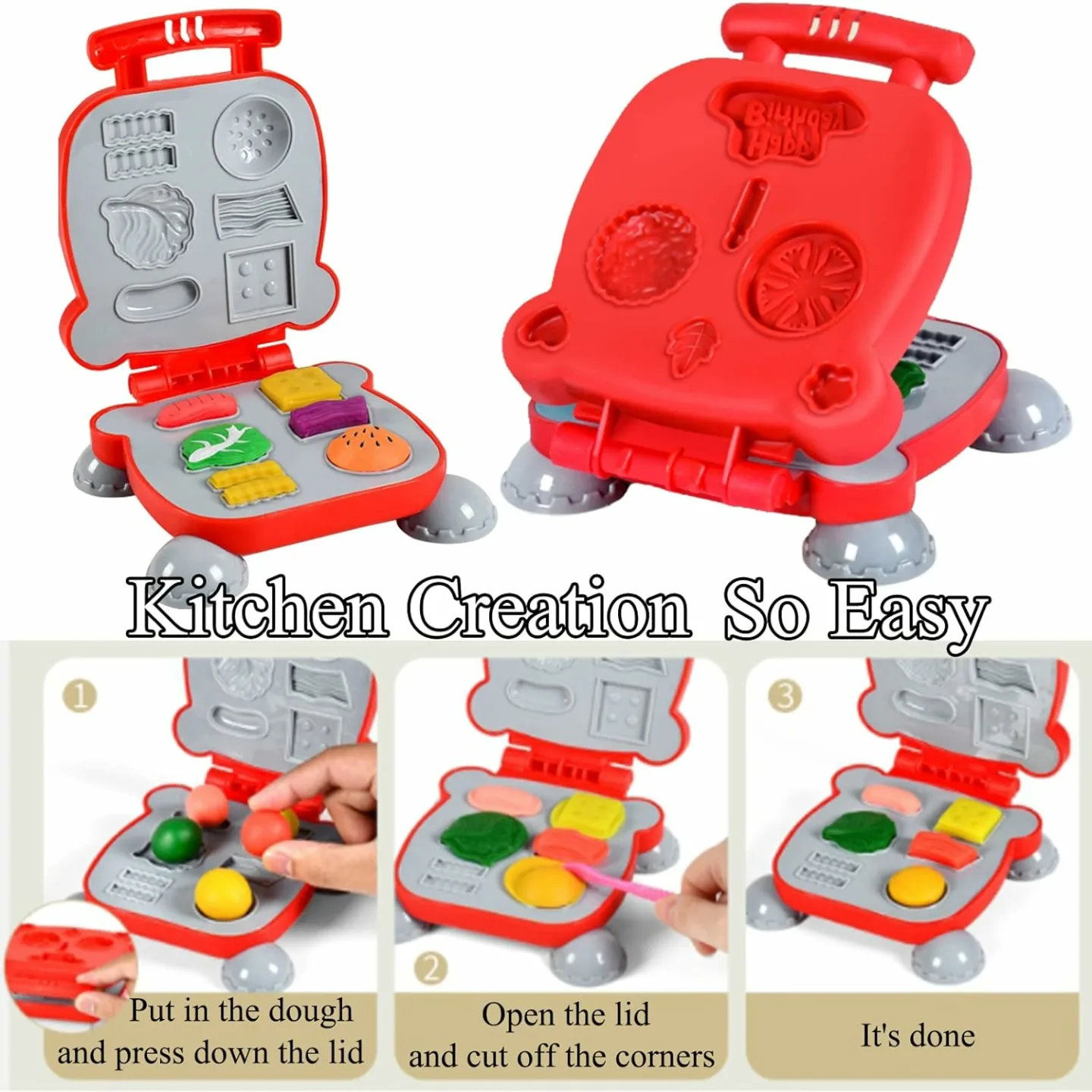 40Pcs Color Dough Set Kitchen Creations for Kids