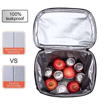 TRYPRY Cooler Backpack Leakproof 30 Cans Lightweight Backpack Insulated Cooler for Lunch Picnic Fishing Hiking Camping Park Beach (Black)