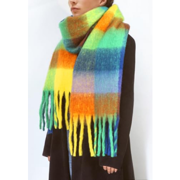 BLATIAL Women's Colorful Winter Scarf - Soft & Warm