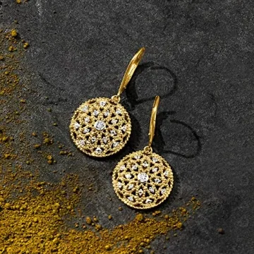 Ross-Simons 0.10 ct. t.w. Diamond Earrings in Gold