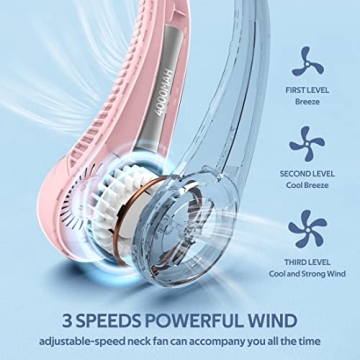 Portable Neck Fan for Comfortable Summer Cooling