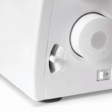 SINGER | Finishing Touch 14SH6540 Differential-Feed Serger Sewing Machine including 4-3 Stitch Configuration, Color-Coded Lay-in Threading System