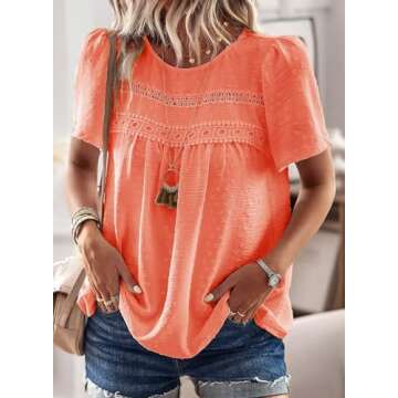 Falechay Summer Tops Tunic - Stylish Casual Blouse for Women