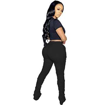 Womens Ripped Workout Active Pants for Stylish Fitness