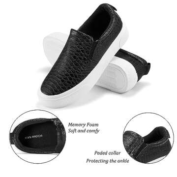 JENN ARDOR Women's Slip On Sneakers for All-Day Comfort