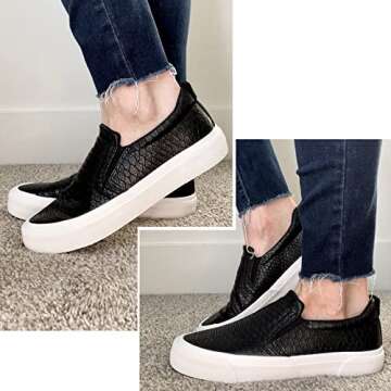 JENN ARDOR Women's Slip On Sneakers for All-Day Comfort