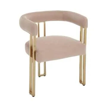 Elegant Kmax Dining Chairs Set of 2 with Gold Frame