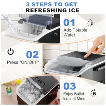 Portable NEWBULIG Ice Maker - Instant Ice for Parties