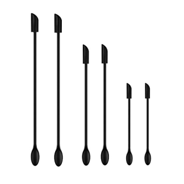 Spatula Set of 6 Silicone Mini Makeup Spatulas for Cooking and Beauty