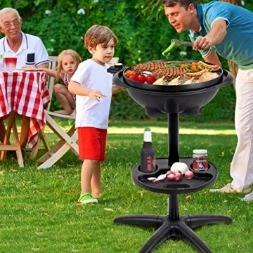 Giantex Electric Grill Indoor Outdoor - Compact Non-stick BBQ Grill