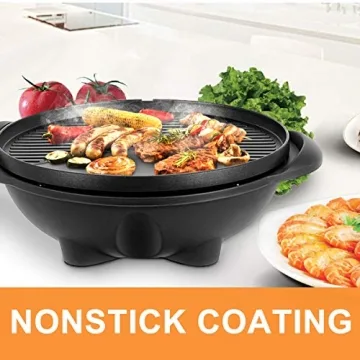 Giantex Electric Grill Indoor Outdoor - Compact Non-stick BBQ Grill
