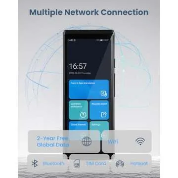 iFLYTEK Language Translator Device, Face-to-Face Bidirection Simultaneous Translation, 60 Languages and 18 Offline Packs, 2-Year Global Data, Instant Voice Translator for Travel, Learning, Business