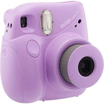 Fujifilm Instax Mini 7+ Camera, Easy to Operate, Portable, Handy Selfie Mirror, Polaroid Camera, Per...