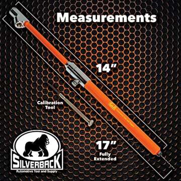 Heavy Duty Silverback Tire Pressure Gauge for Trucks