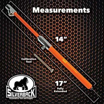 Heavy Duty Silverback Tire Pressure Gauge for Trucks