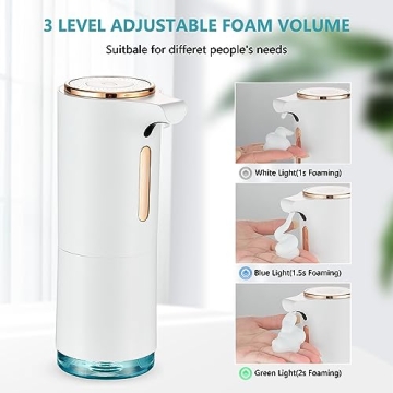 Modundry Touchless Soap Dispenser with Adjustable Foam Levels