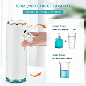 Modundry Touchless Soap Dispenser with Adjustable Foam Levels