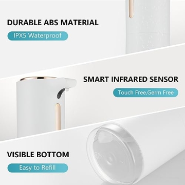 Modundry Touchless Soap Dispenser with Adjustable Foam Levels