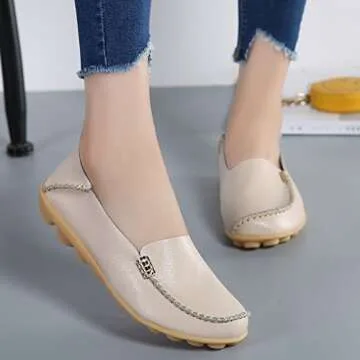 Comfortable Women's Loafers in Beige for Everyday Style