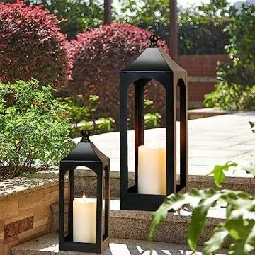 Stylish Modern Farmhouse Lantern for Home Decor & Events