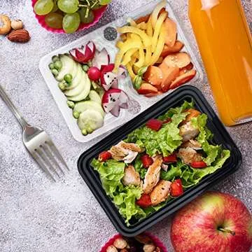 Premium Enther Meal Prep Containers 20 Pack for Efficient Meal Prep