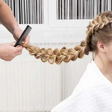 HYOUJIN Durable Carbon Rat Tail Comb for Precision Styling