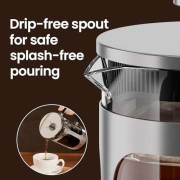 Elegant BAYKA French Press Coffee Maker for all Enthusiasts