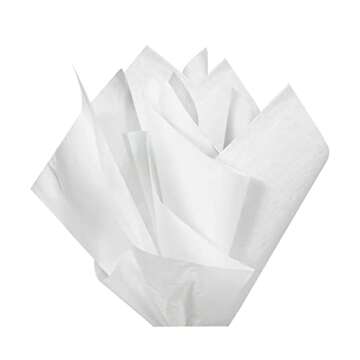 Bobobag 100 Sheets White Tissue Paper for Gift Wrapping
