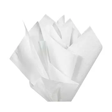 Bobobag 100 Sheets White Tissue Paper for Gift Wrapping