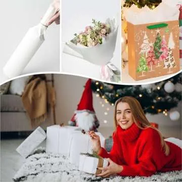 Bobobag 100 Sheets White Tissue Paper for Gift Wrapping