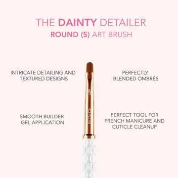 Kiara Sky Gel Nail Art Brush - Precision Nail Art Tool