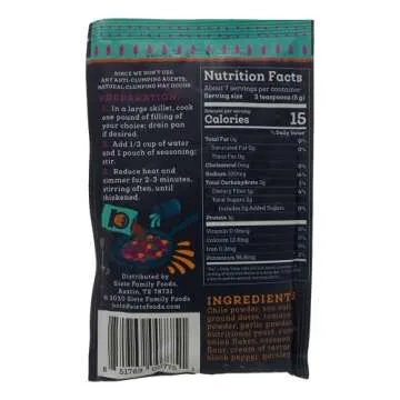 Siete Seasoning Variety 4 Flavors Plus Recipe Booklet