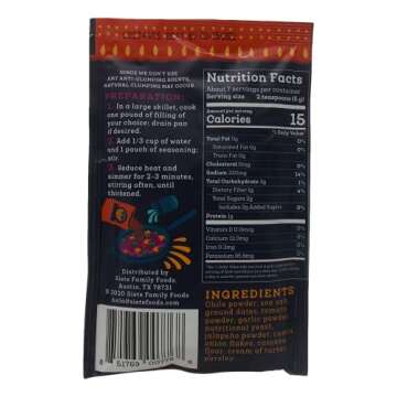 Siete Seasoning 4 Flavor Variety - (1) Each: Carnitas Slow Cooker, Chorizo Skillet Cooking Spice, Mild Taco, Spicy Taco (1.29-1.38 Ounces) - Plus Recipe Booklet Bundle