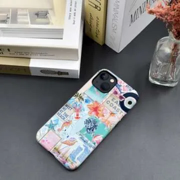 Durable Hybrid 2-Layer Phone Case for iPhone 14 in Summer Style