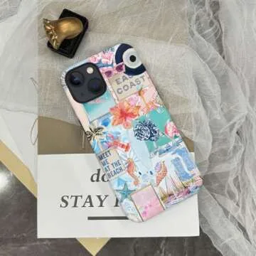 Durable Hybrid 2-Layer Phone Case for iPhone 14 in Summer Style