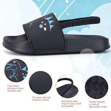 Tombik Toddler Sandals - Boys Pool Slipper Slides