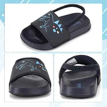 Tombik Toddler Sandals - Boys Pool Slipper Slides