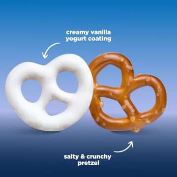 Vanilla Yogurt Covered Pretzels - 5 Pound Bulk Pack - Sweet and Salty Snack