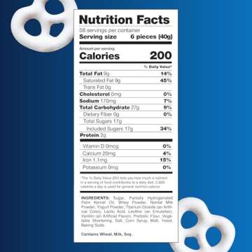 Vanilla Yogurt Covered Pretzels - 5 Pound Bulk Pack - Sweet and Salty Snack