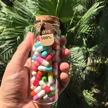 Cute Capsules in Glass Bottle - Love Notes for Couples
