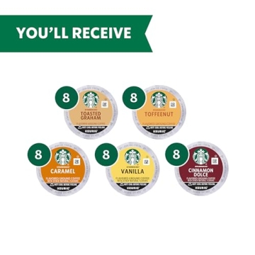 Starbucks K-Cup Coffee Pods Variety Pack for Keurig Brewer