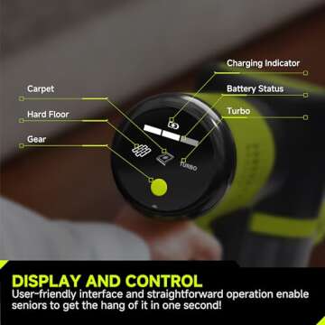 UNINELL HOME Cordless Vacuum Cleaner, 45Kpa 55 Mins Vacuum Cleaners for Home, Vacuum Cleaner Self-Standing, Anti-Tangle Stick Vacuum, Lightweight, Wall Mount Charging Vacuum for Pet Hair,Carpet,Floor