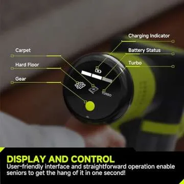 UNINELL HOME Cordless Vacuum Cleaner, 45Kpa 55 Mins Vacuum Cleaners for Home, Vacuum Cleaner Self-Standing, Anti-Tangle Stick Vacuum, Lightweight, Wall Mount Charging Vacuum for Pet Hair,Carpet,Floor