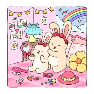 Sweetheart Coloring Book for Teens & Adults with Adorable Animals